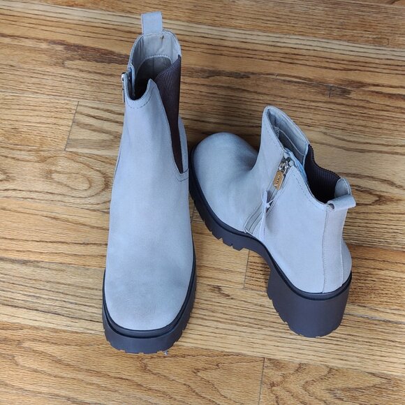 NEW Blondo Raquel Taupe Boots Womens Sz 10 Waterproof Suede Leather Ankle Bootie - Picture 11 of 16